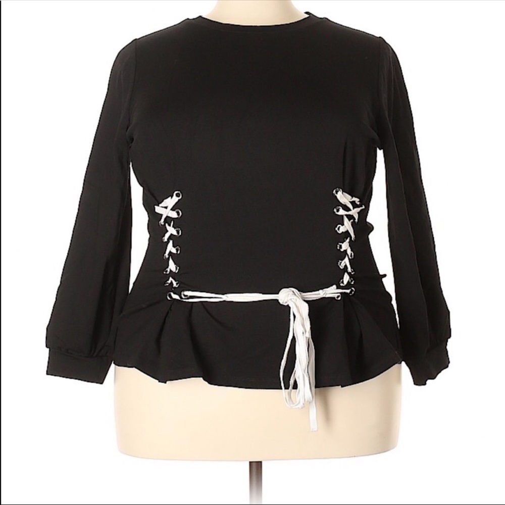 Eloquii front tie top size 3x 22 24